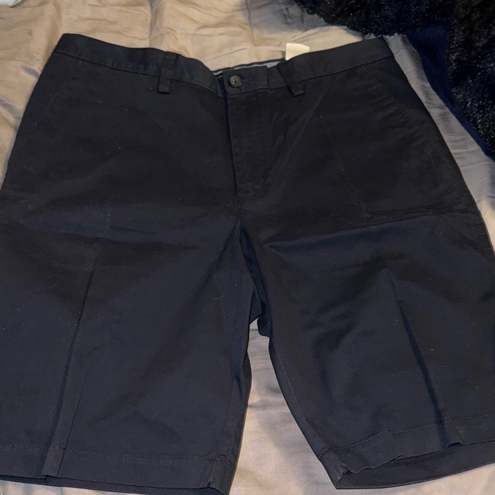 Banana Republic Men's Navy Flat Front Shorts